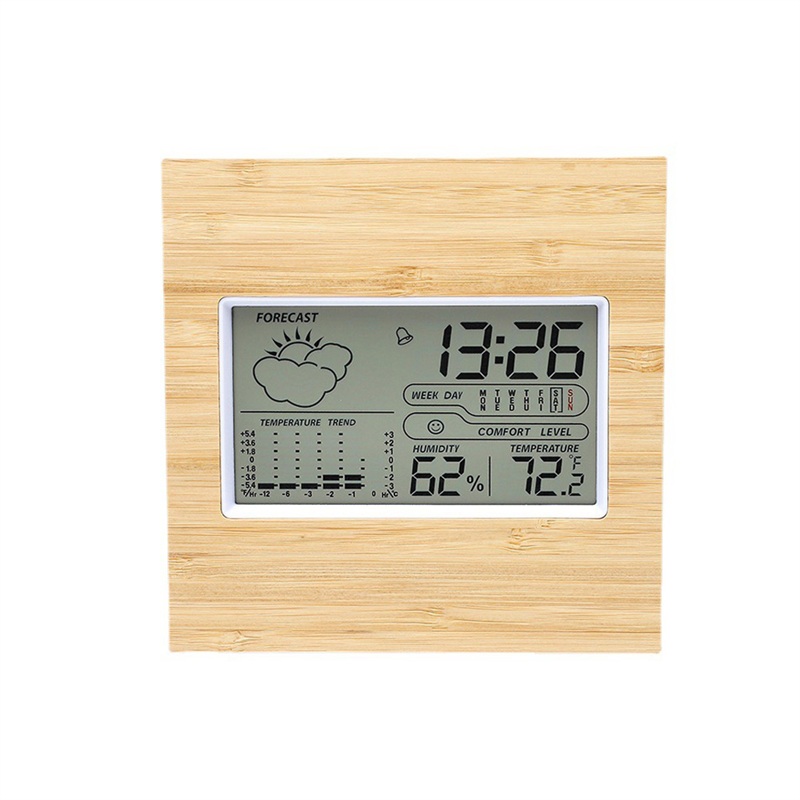SMPSH005 Weather Station w/ Bamboo Front Shell