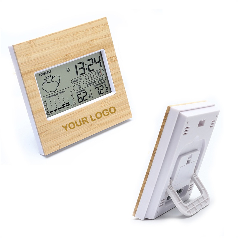 SMPSH005 Weather Station w/ Bamboo Front Shell
