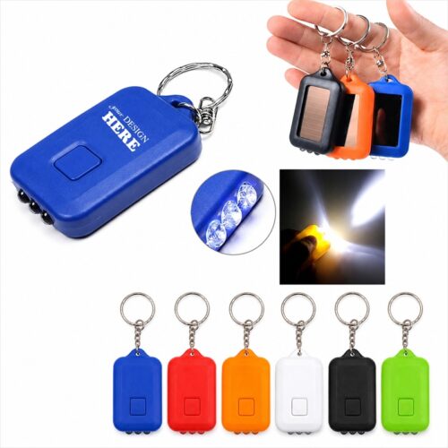 SMPSH040 Mini Solar LED Flashlight Keychain
