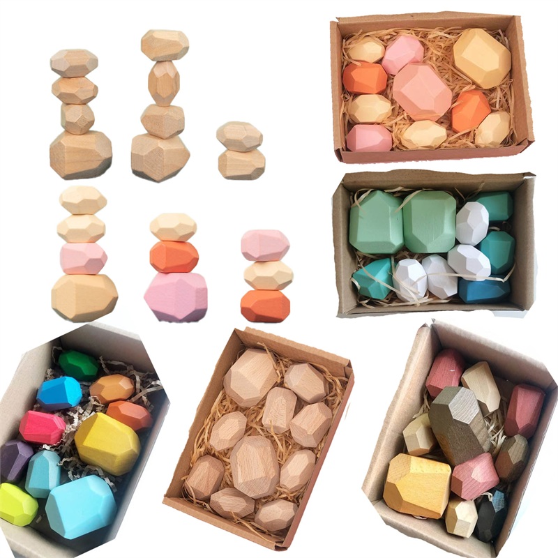 SMPSH058 Wooden Stone Stacking Toys