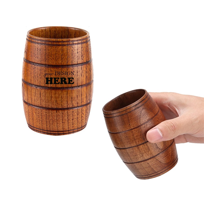 SMPSH061_L SMPSH061 Wood Barrel Tumbler
