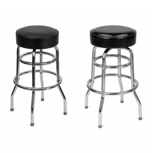 SMPSH065 Double Ring Swivel Chrome Bar Stool