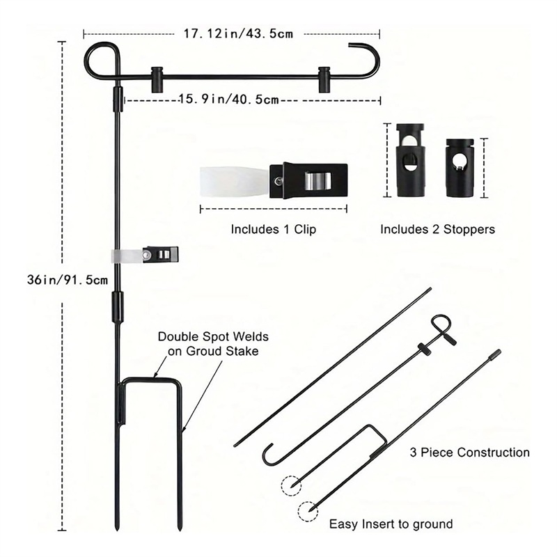 SMPSH068 Garden Flag Stands Kit