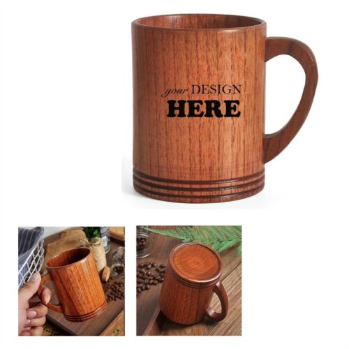 SMPSH071 11 oz Triple-lined Wooden Mug
