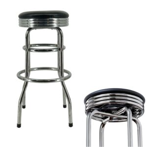 SMPSH072_B SMPSH072 Retro Swivel Bar Stool