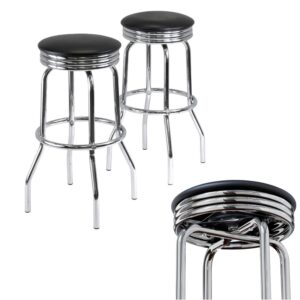 SMPSH073 Single Ring Chrome Bar Stool