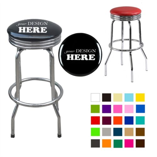 SMPSH073 Single Ring Chrome Bar Stool
