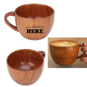 SMPSH080_L SMPSH080 8.5 oz Wood Coffee Mug