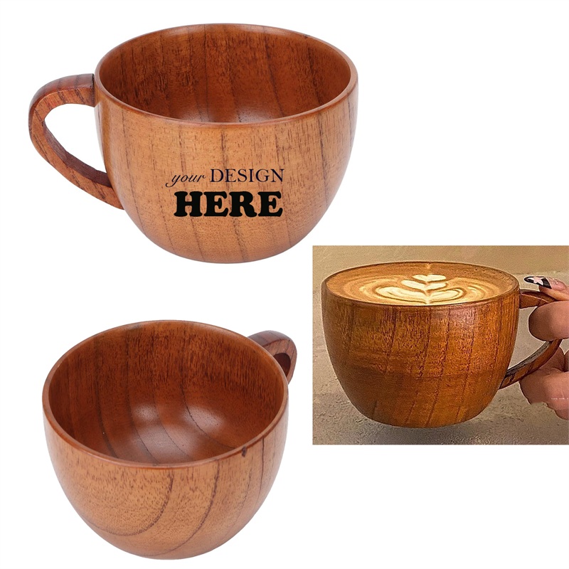 SMPSH080_L SMPSH080 8.5 oz Wood Coffee Mug