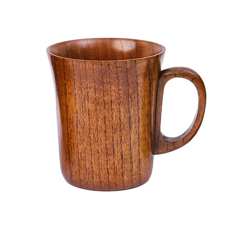 SMPSH082_B SMPSH082 9 oz Hand-carved Wood Tea Cup