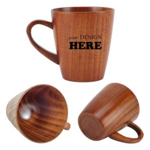 SMPSH083_L SMPSH083 9 oz Wooden Anti-scald Handle Cups