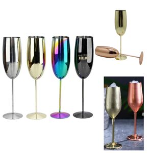 SMPSH088_L SMPSH088 9 oz Steel Champagne Flute