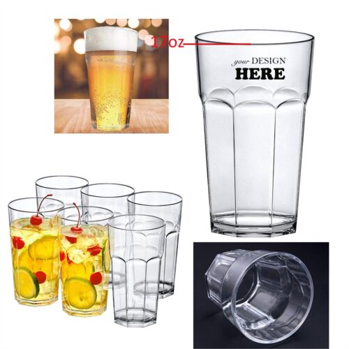 SMPSH090 17 oz Shatter-Resistant Plastic Highball Tumbler