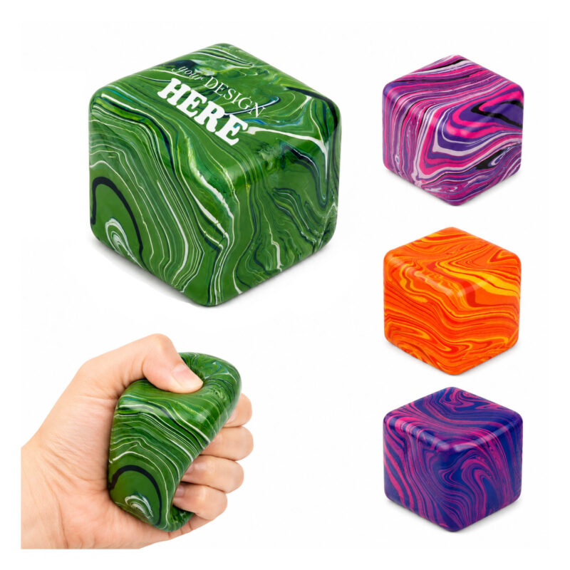 SMPSH310_L SMPSH310 Marbled Slow Rising Stress Cube