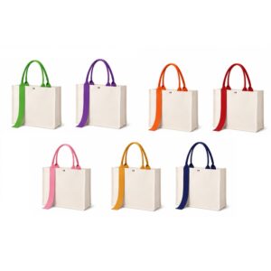 SMPXL002_B SMPXL002 Canvas Snap Handle Tote Bag