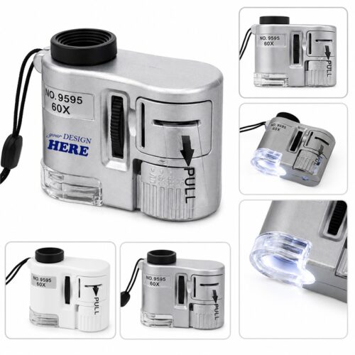SMPXL023 60x Mini Pocket Microscope w/ LED