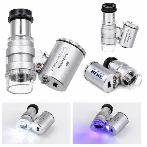 SMPXL029 60X LED Pocket Microscope Magnifier