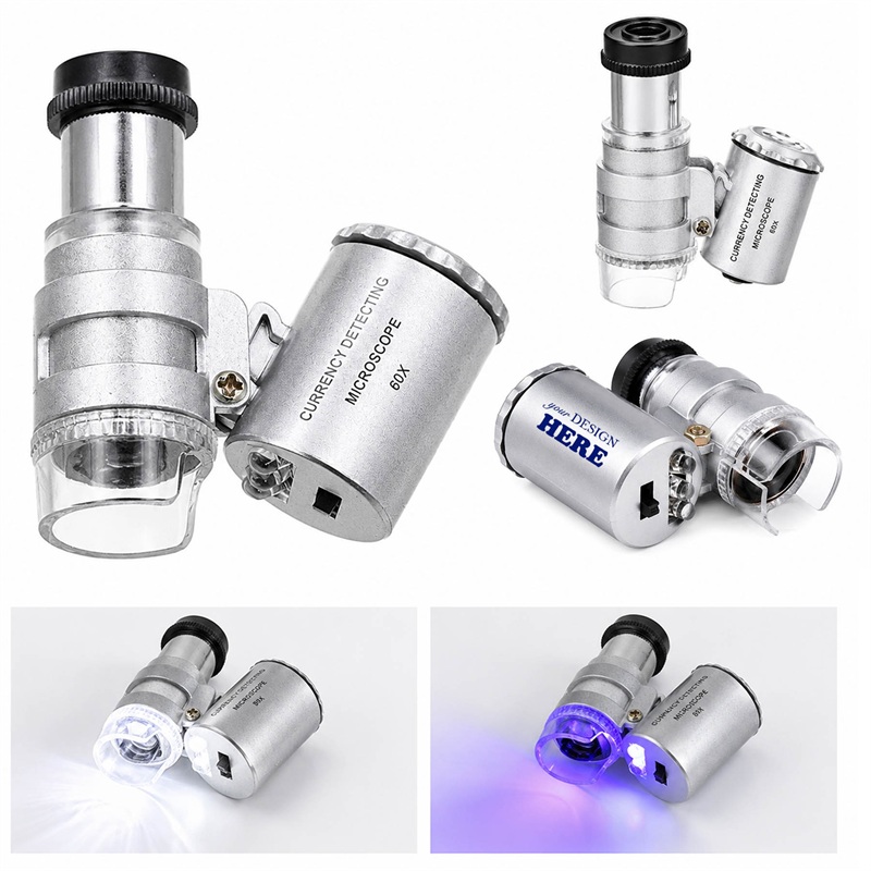 SMPXL029_L SMPXL029 60X LED Pocket Microscope Magnifier
