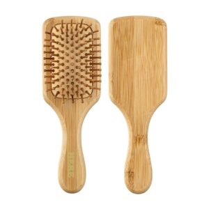 SMPXL052_L SMPXL052 Bamboo Rectangular Hair Brush 8"