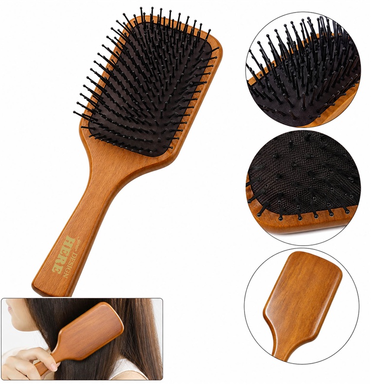 SMPXL053 Wood Air Cushion Hair Brush