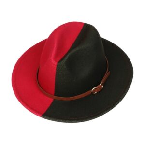 SMPXL056_B SMPXL056 Felt Wide Brim Fedora Hat