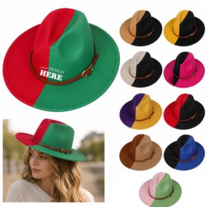 SMPXL056_L SMPXL056 Felt Wide Brim Fedora Hat