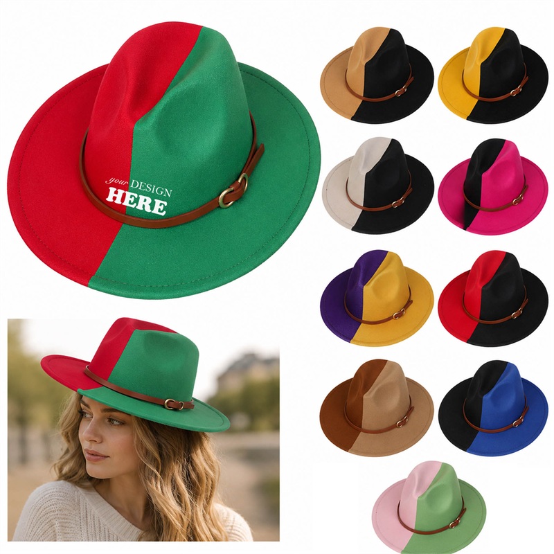 SMPXL056_L SMPXL056 Felt Wide Brim Fedora Hat