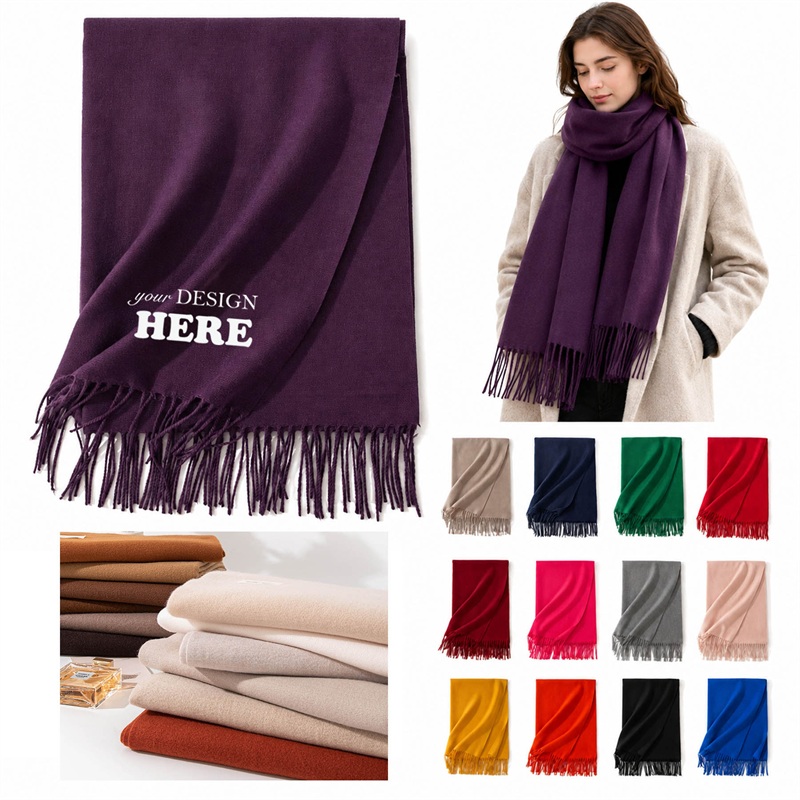 SMPXL061 Women's Fringed Scarf