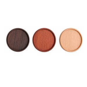 SMPXL066_B SMPXL066 Round Wood Coaster