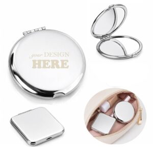 SMPXL067 Stainless Steel Pocket Compact Mirror