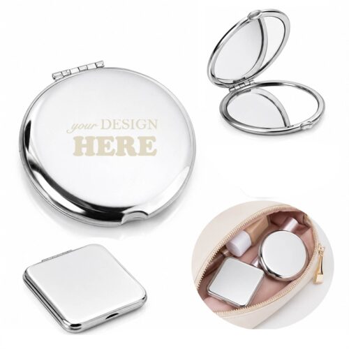 SMPXL067 Stainless Steel Pocket Compact Mirror
