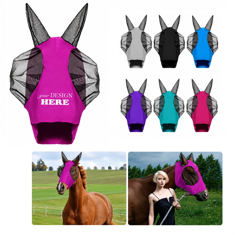 SMPXL082_L SMPXL082 Horse Fly Mask w/ Ears