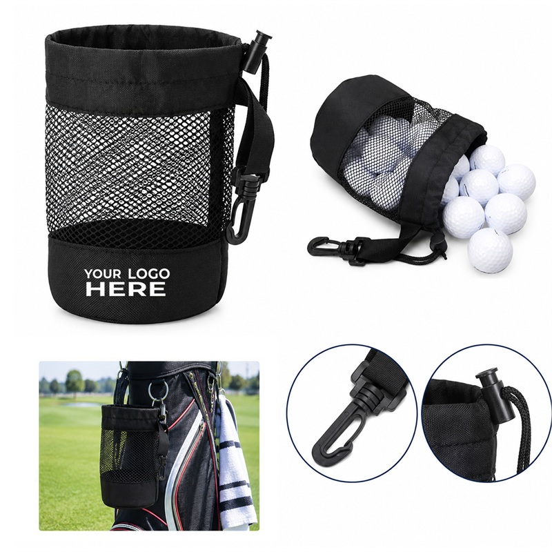 SMPXL087_L SMPXL087 Golf Ball Mesh Pouch