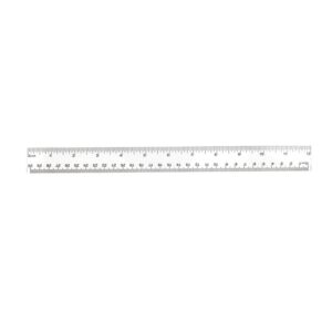 SMPXL090_B SMPXL090 Clear Plastic Ruler 12"