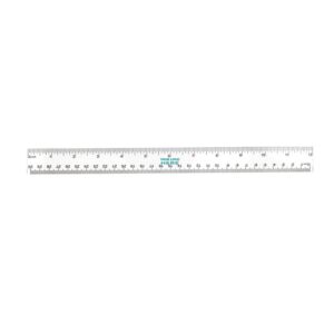 SMPXL090_L SMPXL090 Clear Plastic Ruler 12"