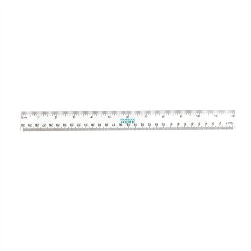 SMPXL090 Clear Plastic Ruler 12"