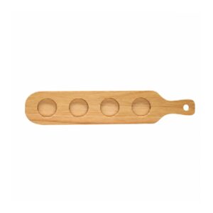 SMPXL096 Set of 4 Wooden Shot Glass Flight Board