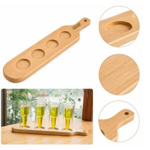 SMPXL096 Set of 4 Wooden Shot Glass Flight Board