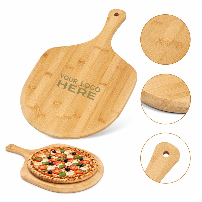 SMPXL097 Bamboo Pizza Peel Serving Board