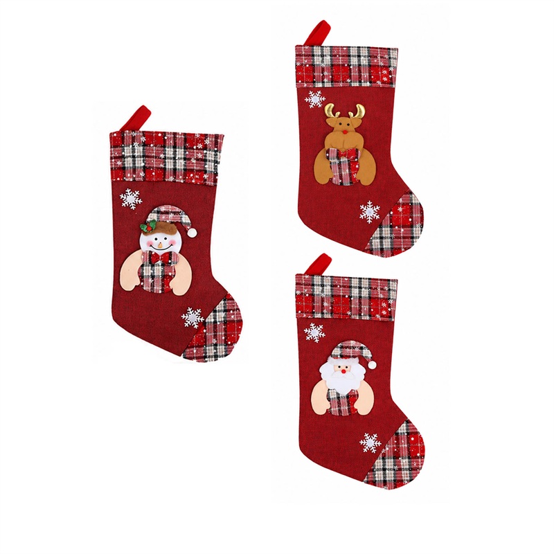 SMPXL106_B SMPXL106 Applique Christmas Stocking