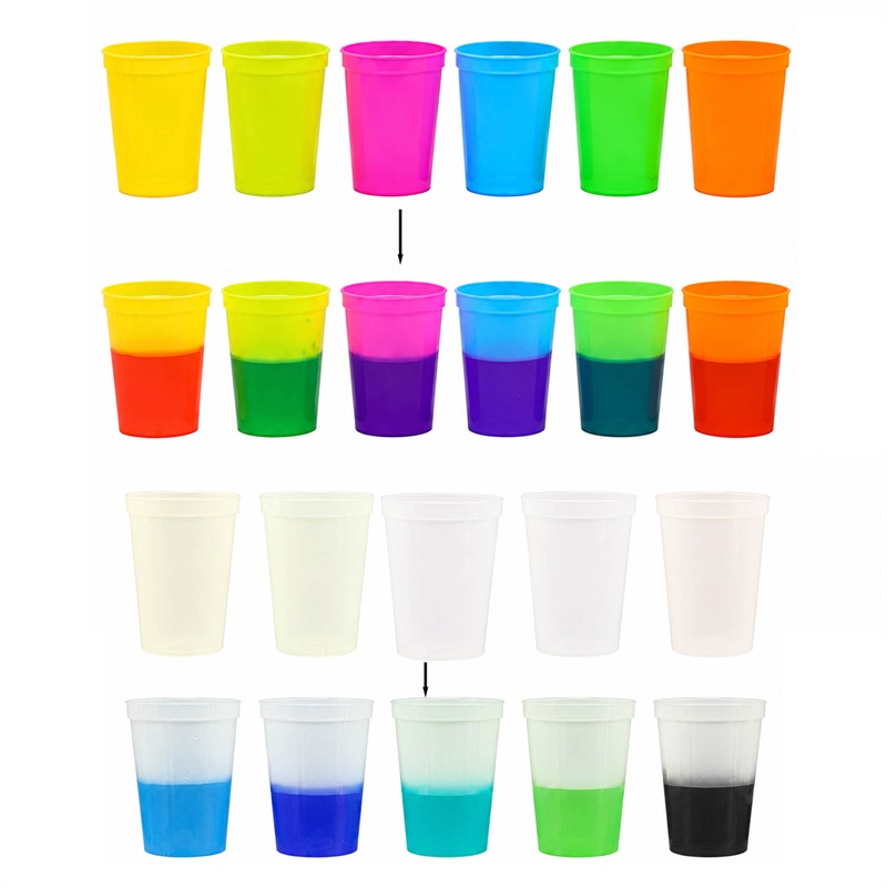 SMPXL112 Cold Sensitive Color Changing Stadium Cup 16oz