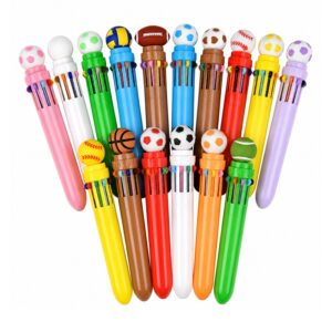 SMPZY010_B SMPZY010 Sports Ball Multicolor Retractable Pen
