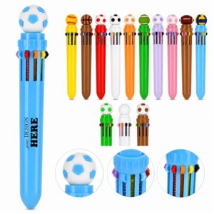 SMPZY010_L SMPZY010 Sports Ball Multicolor Retractable Pen