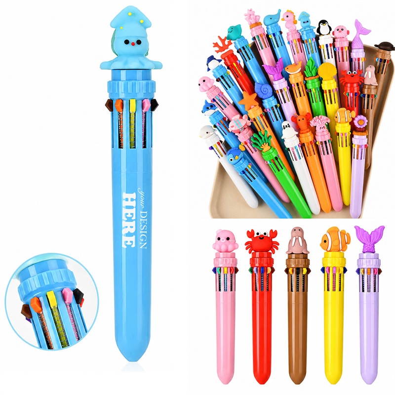SMPZY011_L SMPZY011 Ocean 10-in-1 Retractable Ballpoint