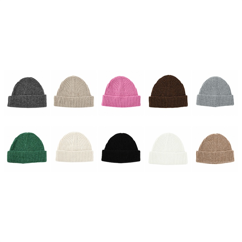 SMPZY014_B SMPZY014 Rib Knit Cuffed Beanie