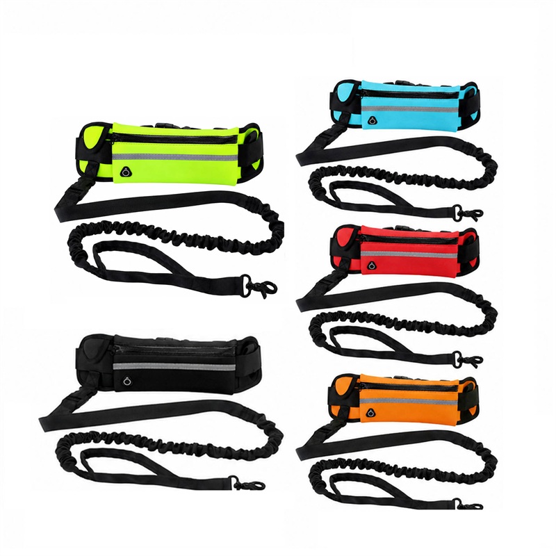 SMPZY016_B SMPZY016 Hands-Free Running Dog Leash w/ Waist Pack
