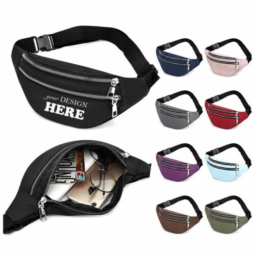 SMPZY019 Double-Zipper Waist Pack