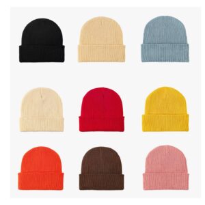 SMPZY025_B SMPZY025 Rib-Knit Cuffed Beanie