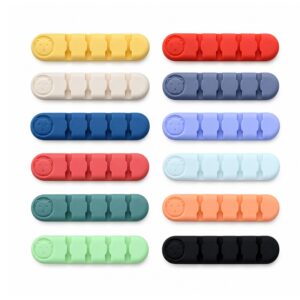SMPZY026_B SMPZY026 4-Slot Silicone Cable Organizer