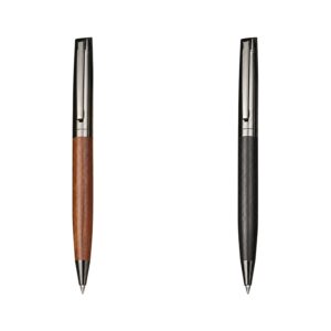 SMPZY030_B SMPZY030 Wood-Barrel Twist Ballpoint Pen